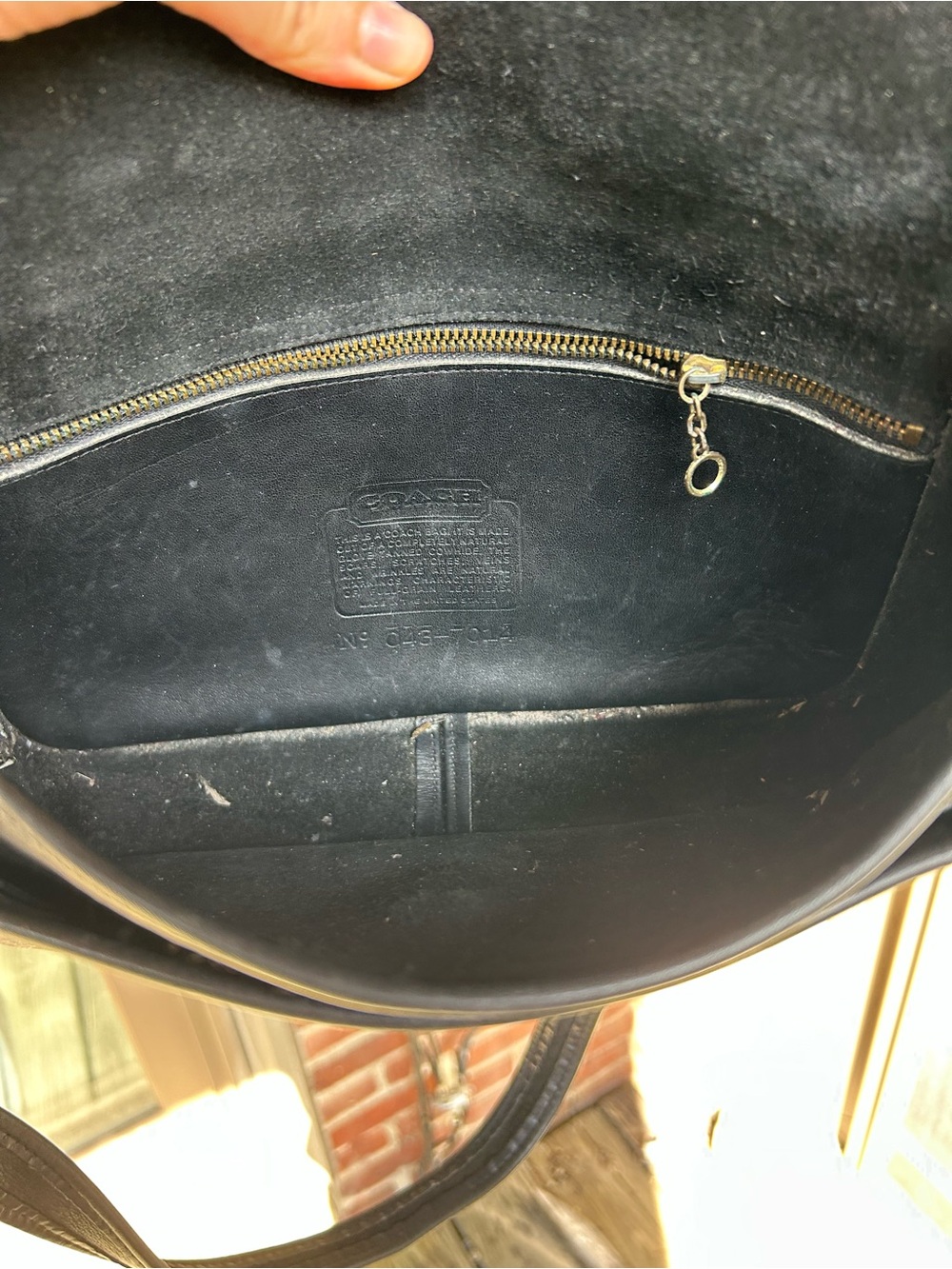 Vintage coach pocket bag style 9875 black leather crossbody turnlock retro y2k - Picture 8 of 10